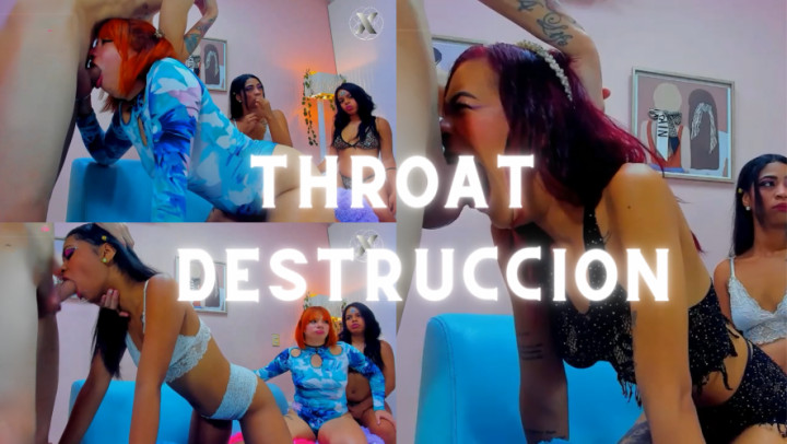 Poster for Manyvids Model - Xlivestudio - Completely Destroyed Throat Of 4 Latina Friends - Throatfucking, Facefucking (Горластый)