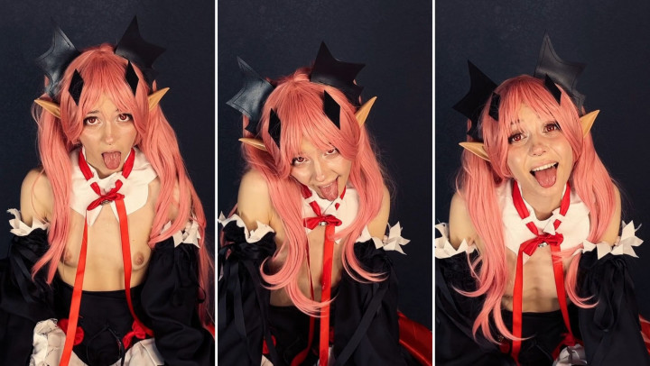 Poster for Manyvids Girl - Lil Cosplay Slut - Krul Tepes Cosplay - Silly Ahegao - August 25, 2023 - Ahegao, Moaning, Eye Crossing (Лил Косплей Шлюха Ахегао)