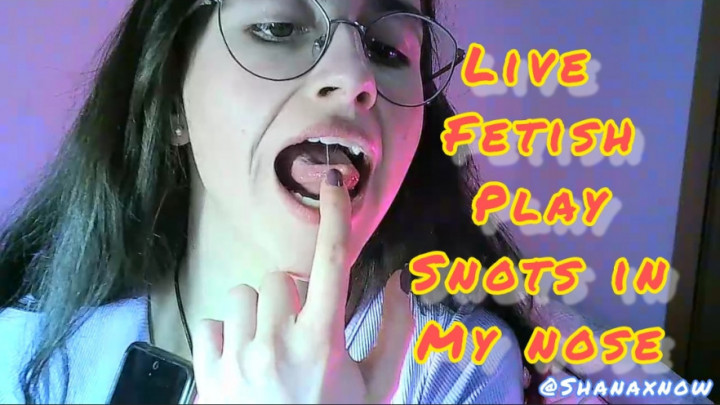 Poster for Shanaxnow - Live Fetish Play Snots & Nose - Manyvids Model - Eyeglasses, Fetish, Noseblowing (Шанакснов Фетиш)