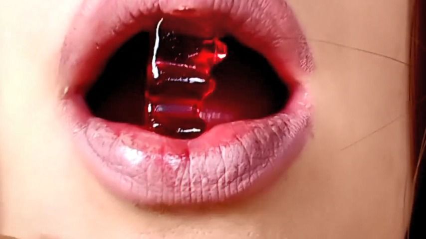 Poster for Giantess Swallowing Annoying Gummy Bear - Juliacrown - Manyvids Girl - Swallowingdrooling, Mouthfetish, Giantess (Глотание Слюны)