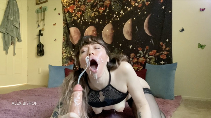 Poster for Manyvids Star - The Bet - October 16, 2020 - Alex Bishop - Gagging, Blowjob (Алекс Бишоп Минет)