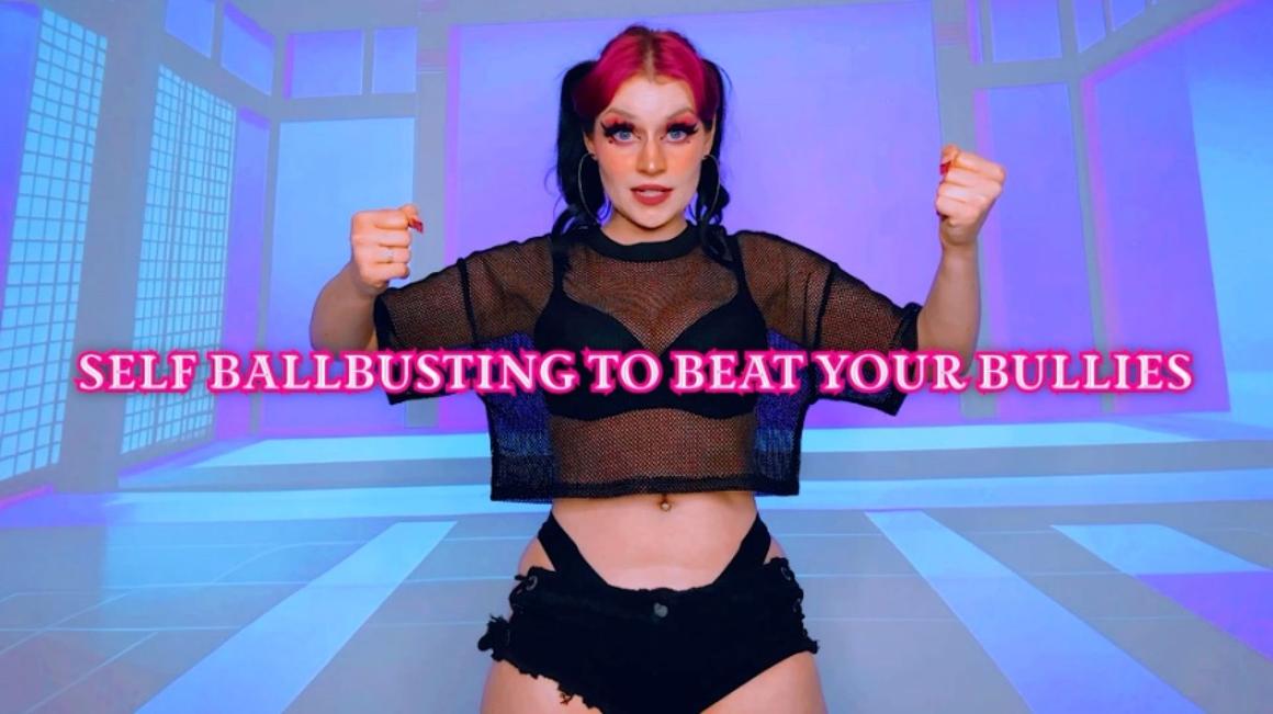 Poster for Self Ballbusting To Beat Your Bullies - Manyvids Star - Starry Yume - Femdom Pov, Ball Busting, Sfw (Звездная Юмэ)