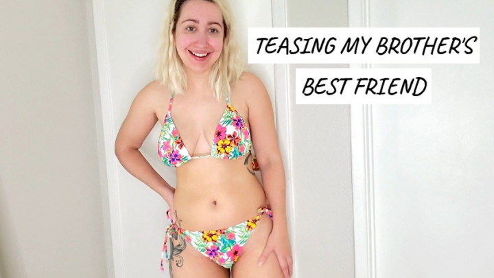 Poster for Manyvids Model - Lalunalewd - Teasing My Brother'S Best Friend - August 26, 2020 - Bikini, Latina, Flashing (Бикини)