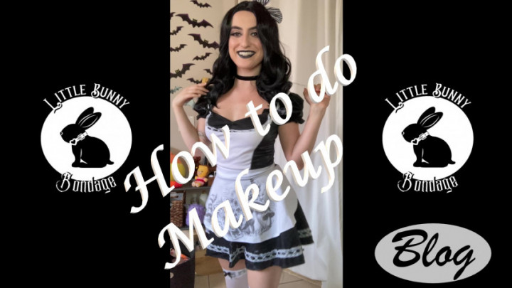 Poster for Littlebunnyb - How To Do Spooky Make-Up - Oct 24, 2021 - Manyvids Star - Makeup, Vlog, Blogging (Влог)