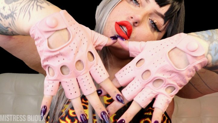 Poster for Manyvids Model - Mistressbijoux Motorcycle Gloves Worship - Mistressbijoux - Hand Expressing, Hand Fetish (Фетиш Руки)