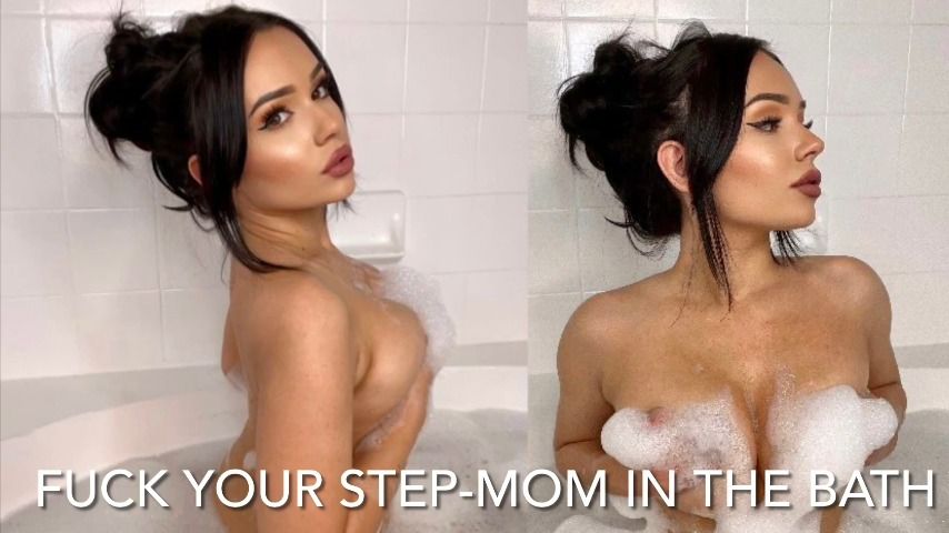 Poster for Fuck Your Step-Mom In The Bath - Mia Jocelyn - Manyvids Model - Bathtub Fetish, Pov (Миа Джослин Фетиш В Ванной)