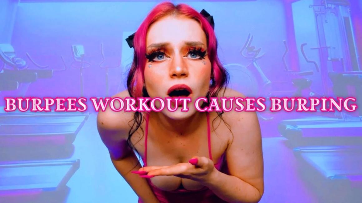 Poster for Starry Yume - Burpees Workout Causes Burping - Manyvids Star - Workout, Sfw, Femdom Pov (Звездная Юмэ Тренировка)