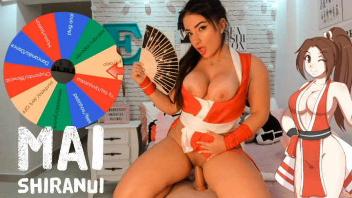 Poster for Emanuelly Raquel - Manyvids Girl - Mai Shiranui Cosplay Wheel Of Sex Game - August 03, 2022 - Ahegao, Hitachi, Joi Games (Эмануэли Ракель)