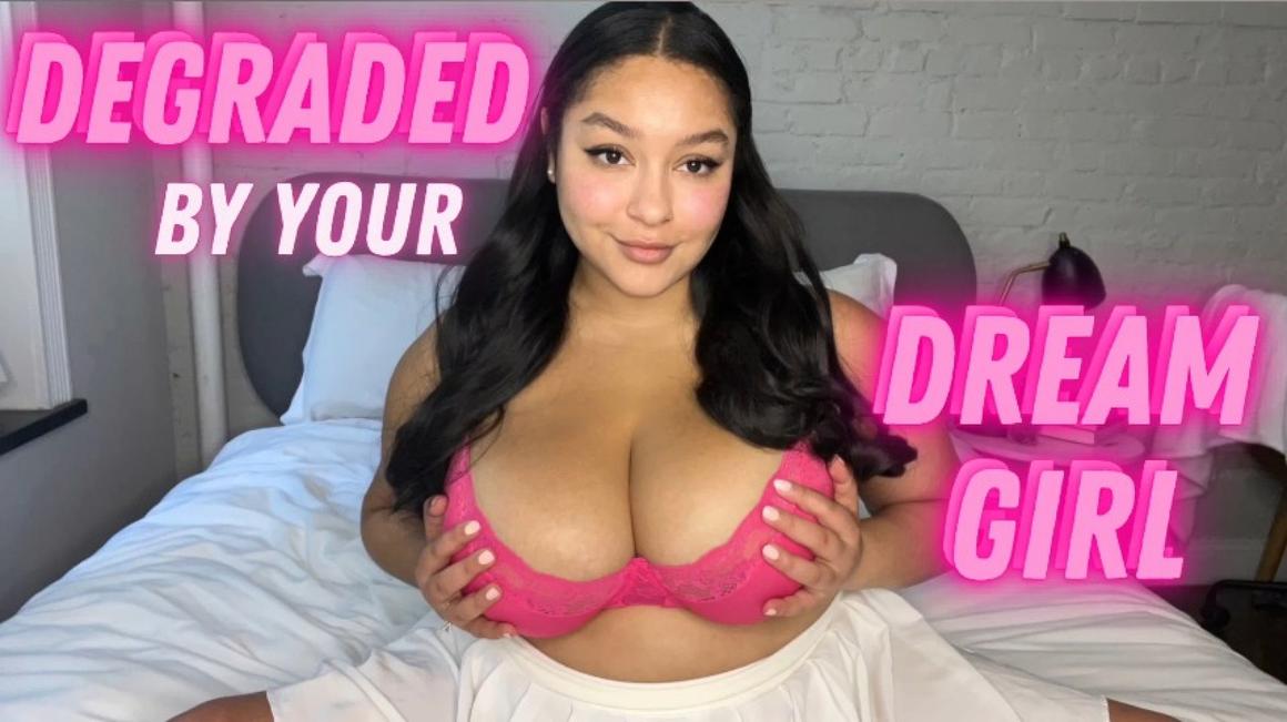 Poster for Manyvids Model - Queenvixoxo - Degraded By Your Dream Girl - August 09, 2023 - Sfw, Humiliation, Female Domination