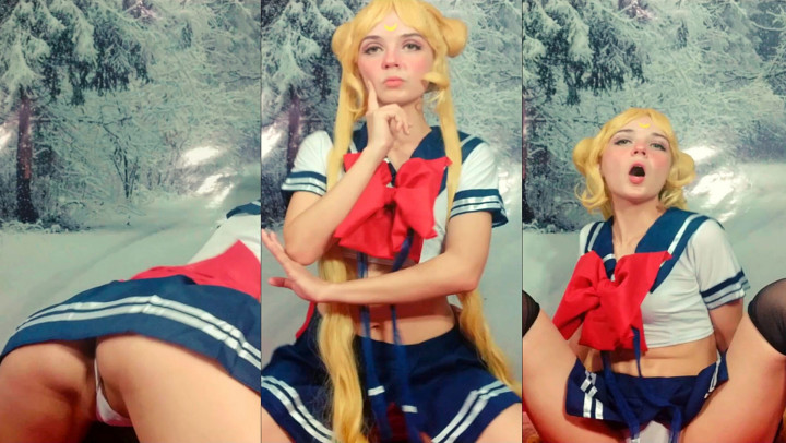 Poster for Custome Vid: Sailor Moon Twerk - Jun 19, 2020 - Manyvids Star - Lil Cosplay Slut - Twerk, Cosplay, Dance (Лил Косплей Шлюха Танец)