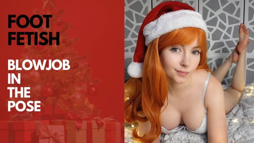 Poster for Thetinyfeettreat - Foot Fetish Blowjob In The Pose - December 20, 2022 - Manyvids Star - Blowjob, Foot Fetish, Redhead (Рыжая)