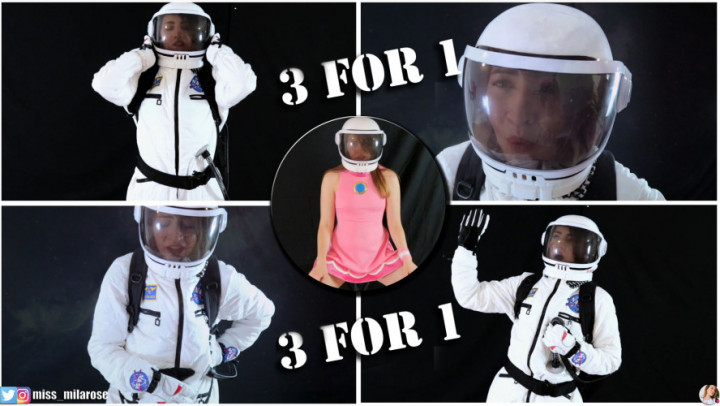 Poster for Astronaut Gets Kinky: The Trilogy - Missmilarose - Manyvids Model - Astronaut, Pee, Fetish (Астронавт)