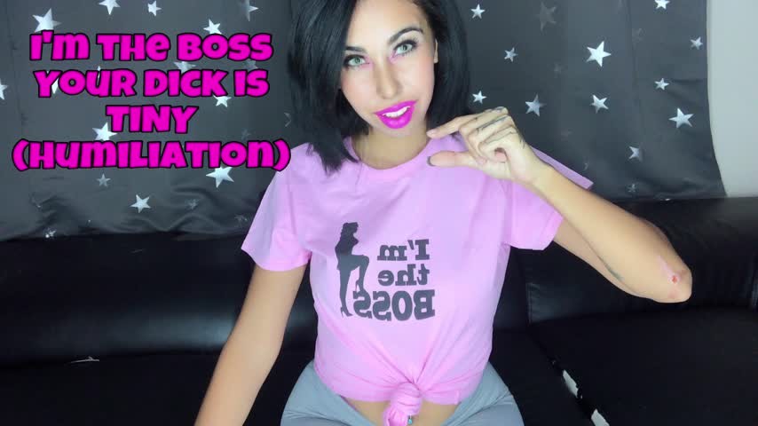 Poster for Manyvids Star - Kinkyjasmine Im The Bossur Dick Is Tiny - Kinkyjasmine - Sissy Training, Cuckolding, Humiliation (Унижение)