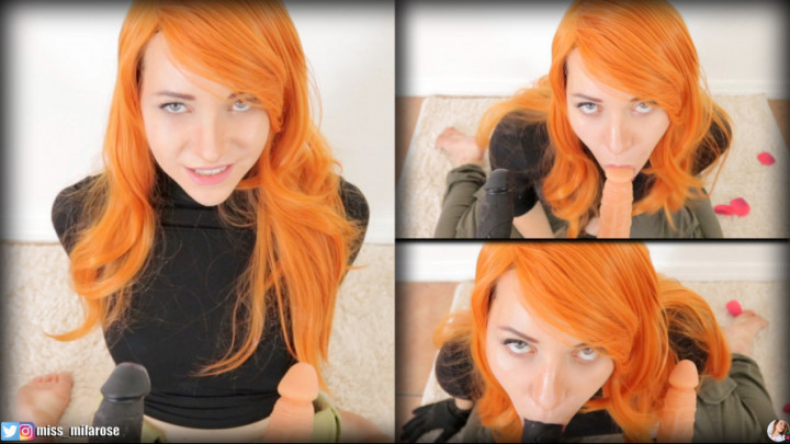 Poster for Manyvids Star - Kim Possible: Cock Sucking Slut - Missmilarose - Pov Blowjob, Role Play, Dildo Sucking (Сосание Фаллоимитатора)