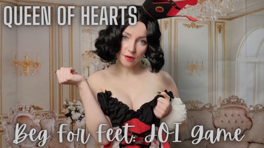 Poster for Thetinyfeettreat - Queen Of Hearts - Beg For Feet Joi - October 19, 2022 - Manyvids Star - Cosplay, Role Play, Socks (Носки)